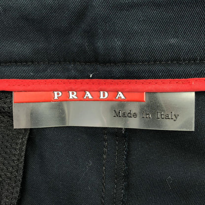 Prada Sport Double Strap Logo Zip Shorts 44 Dark Navy — view 6