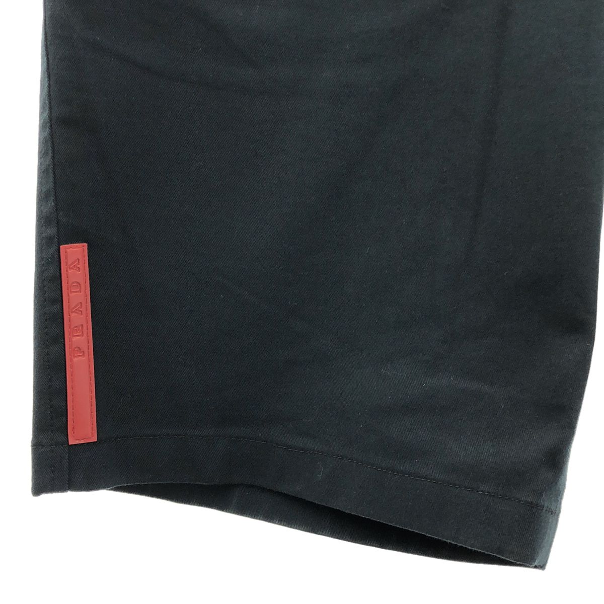 Prada Sport Double Strap Logo Zip Shorts 44 Dark Navy — view 3