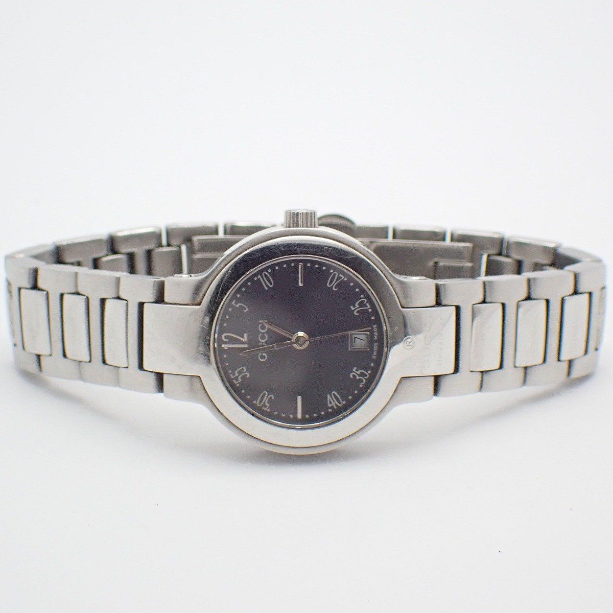 Gucci Quartz Watch Gray Dial SS Pawn — view 2