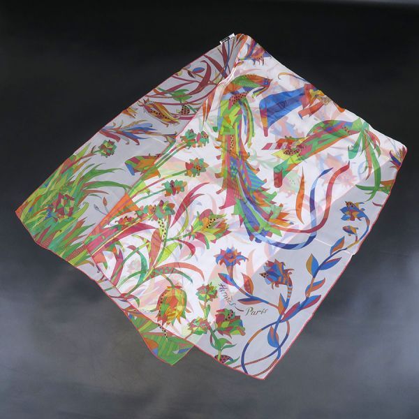 Hermes Shawl Silk Muslin Scarf