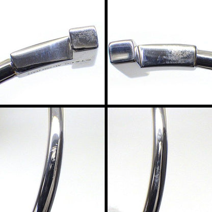 Tiffany & Co Bangle T Wire Diamond Total 18k White Gold Bracelet — view 4