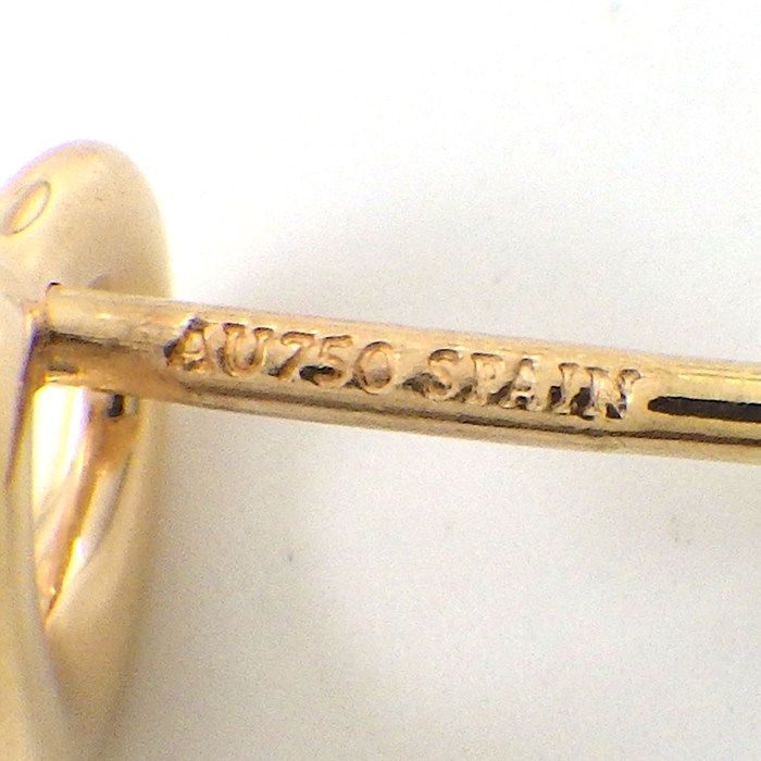 Tiffany & Co Earrings Open Heart 18k Pink Gold One Side — view 3
