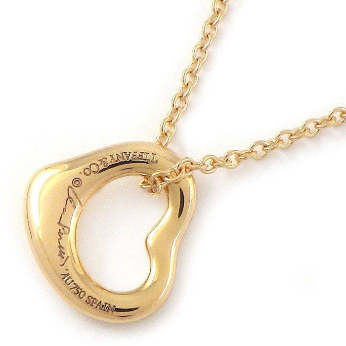 Tiffany & Co Necklace Open Heart 11 mm Width — view 2