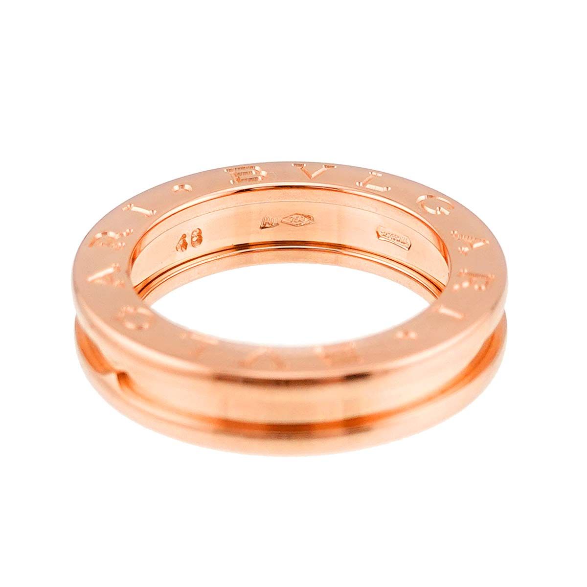 Bvlgari Band 48 Ring 18k PG Pink Gold — view 3