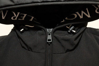 Moncler Montclar Giubbotto Black 4 Down Jacket Logo Hoodie — view 6