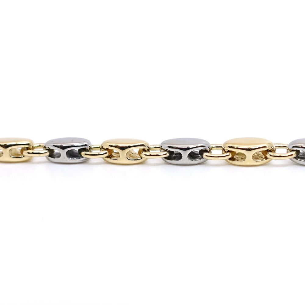 Bvlgari Rice Chain Necklace 18k SS Yellow Gold 59.5 cm Only Polished — view 4