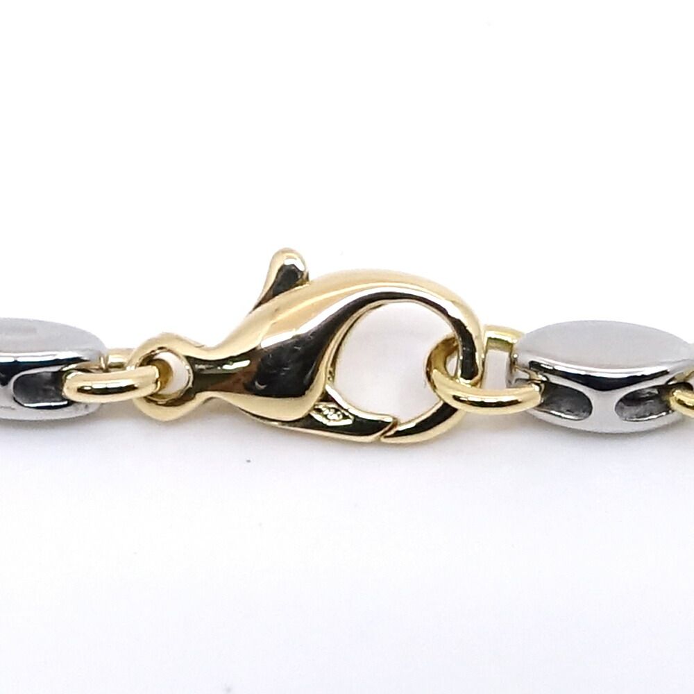Bvlgari Rice Chain Necklace 18k SS Yellow Gold 59.5 cm Only Polished — view 5