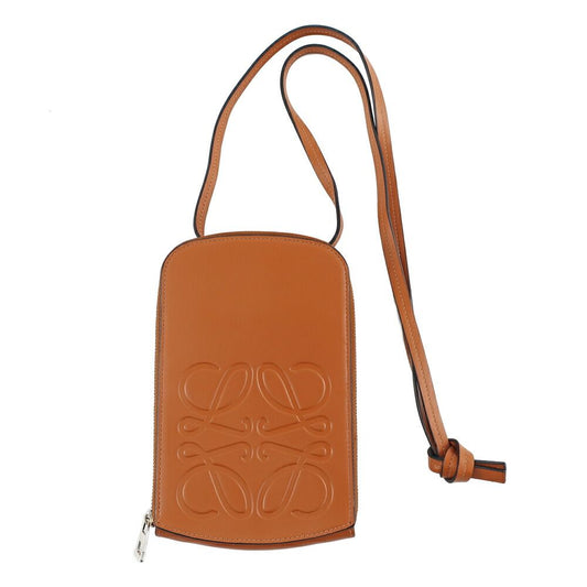Loewe Heaven Multi Functional Case Brown Smartphone Shoulder Crossbody Leather