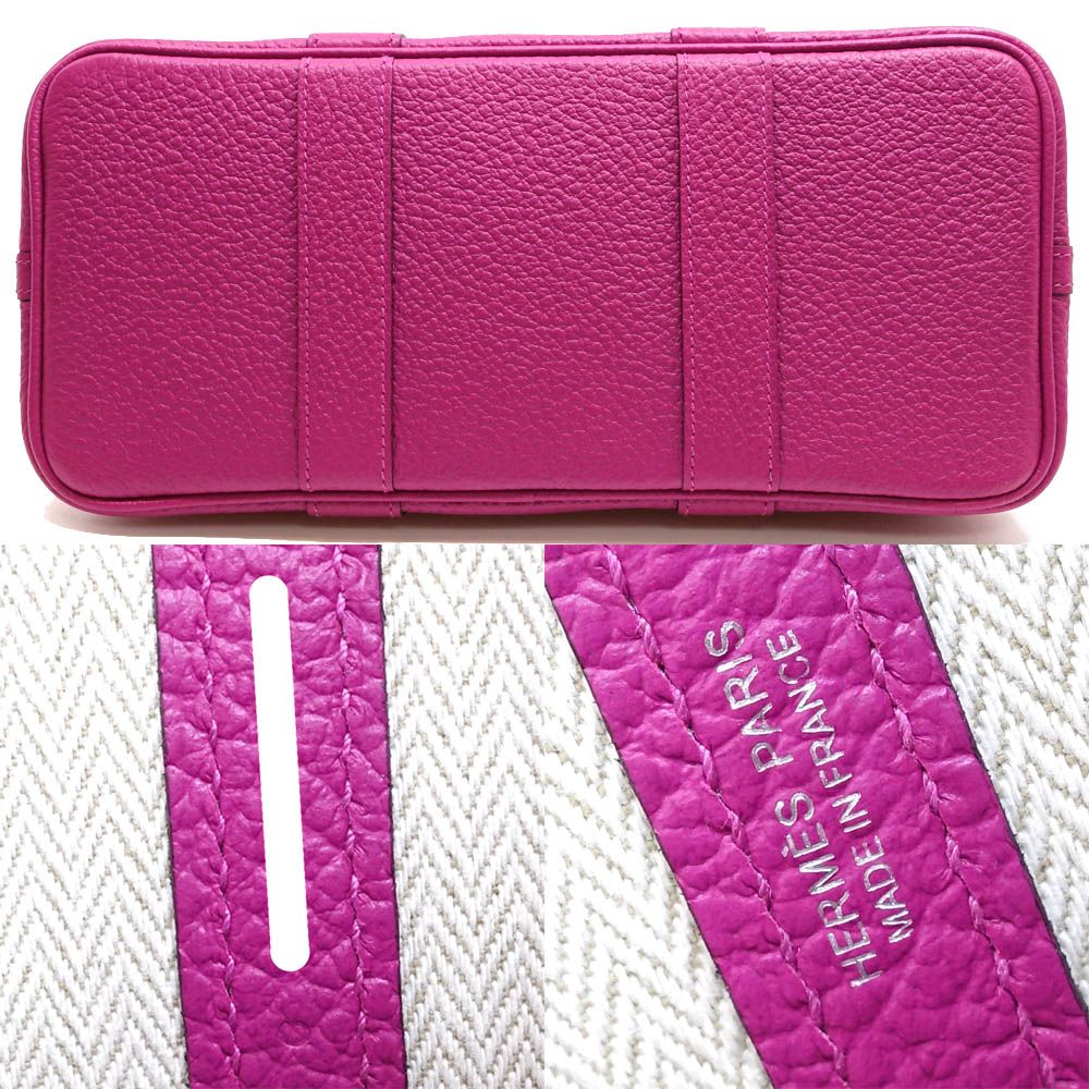 Hermes Garden Party 30 Country Rose Purple Tote — view 5