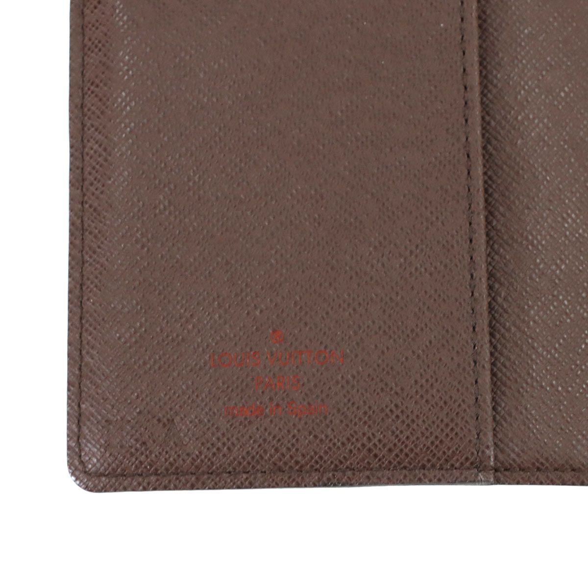 Louis Vuitton Damier Agenda PM Notebook Cover Ebene Brown Gold — view 7