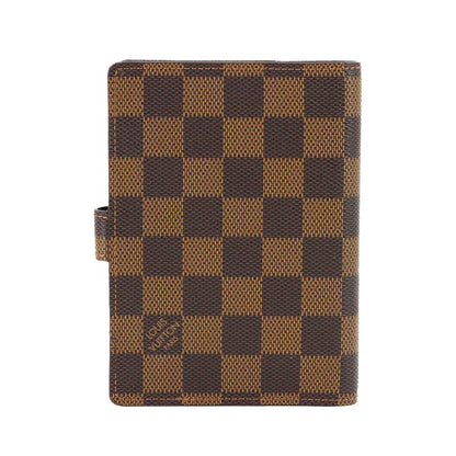 Louis Vuitton Damier Agenda PM Notebook Cover Ebene Brown Gold — view 3