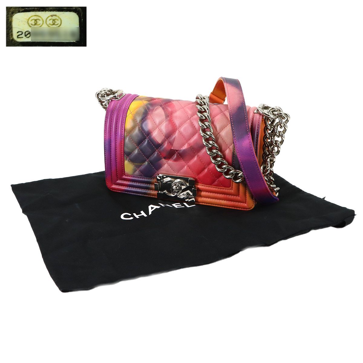 Chanel Small Flower Power Chain Shoulder Bag Leather Multicolor — view 2
