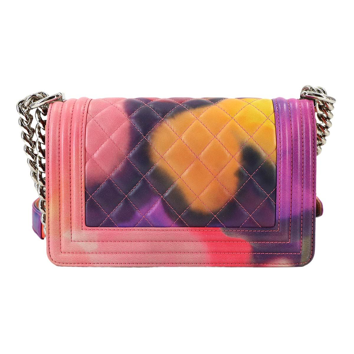 Chanel Small Flower Power Chain Shoulder Bag Leather Multicolor — view 3