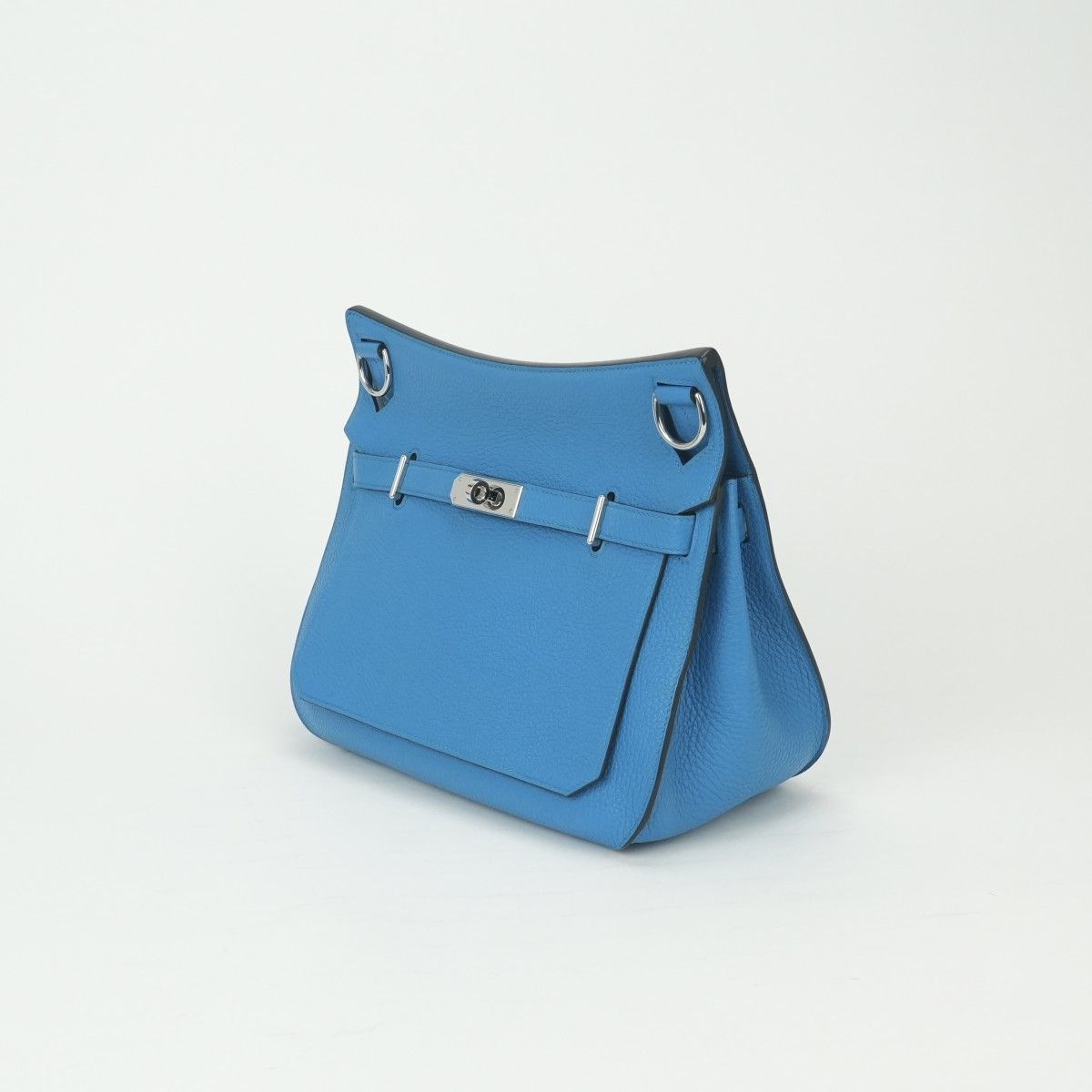 Hermes Gipsiere 28 Shoulder Bag Taurillon Clemence Blue Zanzibar Bluezanzibar — view 2