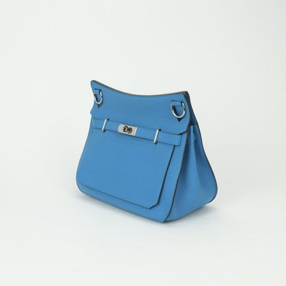 Hermes Gipsiere 28 Shoulder Bag Taurillon Clemence Blue Zanzibar Bluezanzibar — view 2