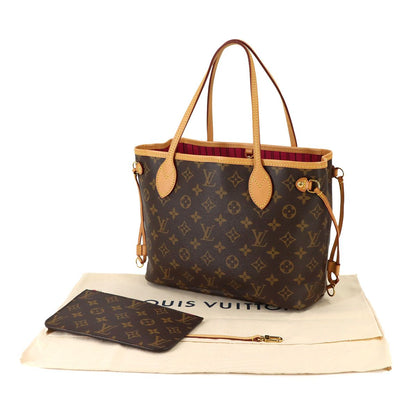 Louis Vuitton Monogram Neverfull PM Tote Brown Fuchsia — view 2