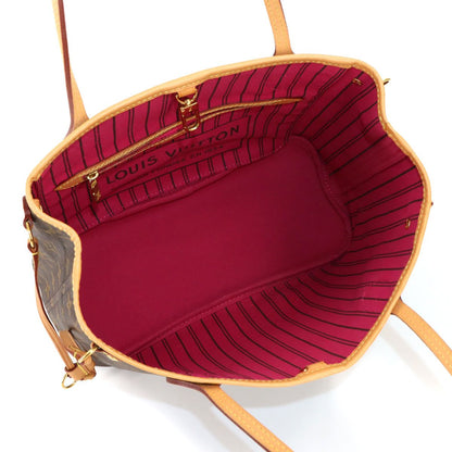 Louis Vuitton Monogram Neverfull PM Tote Brown Fuchsia — view 7