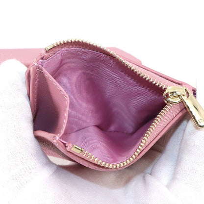 Dior 30 Montaigne Compact Wallet Trifold Leather Pink — view 7