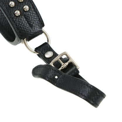 Hermes Collier de Chien Anno Bag Charm Epsom Black Silver — view 5
