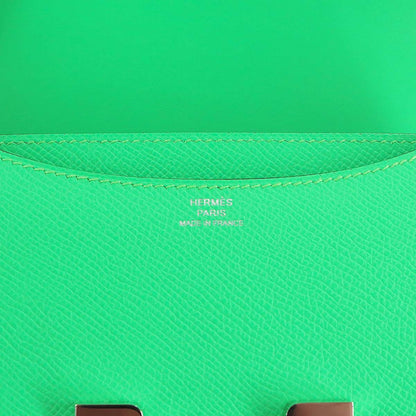 Hermes Constance 3 Mini 18 Milloire Shoulder Bag Epsom Vert Comic — view 9