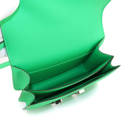 Hermes Constance 3 Mini 18 Milloire Shoulder Bag Epsom Vert Comic — view 7