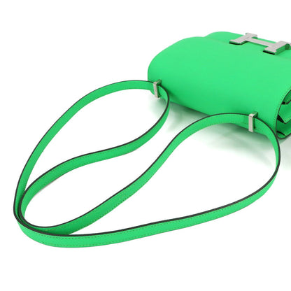 Hermes Constance 3 Mini 18 Milloire Shoulder Bag Epsom Vert Comic — view 6