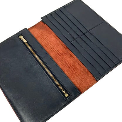 Celine Wallet Large Strap Red Dark Navy Leather — view 3
