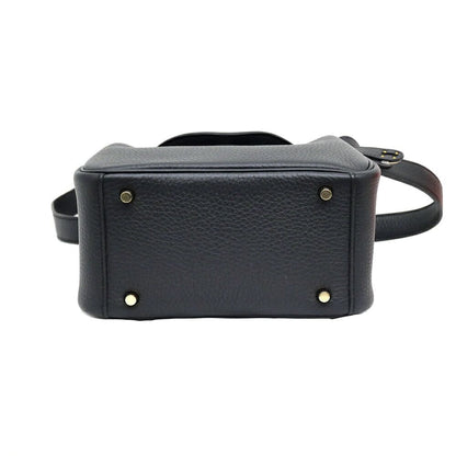 Hermes Lindy Mini Taurillon Clemence Noir Black Gold Shoulder Bag Leather — view 4