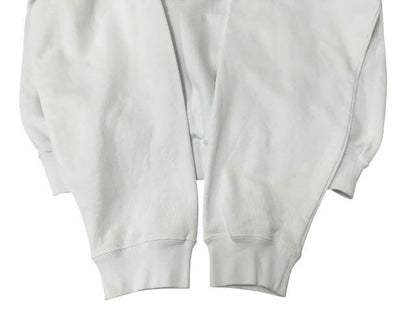 Balenciaga Back Logo Embroidery Pullover Hoodie XS White — view 4