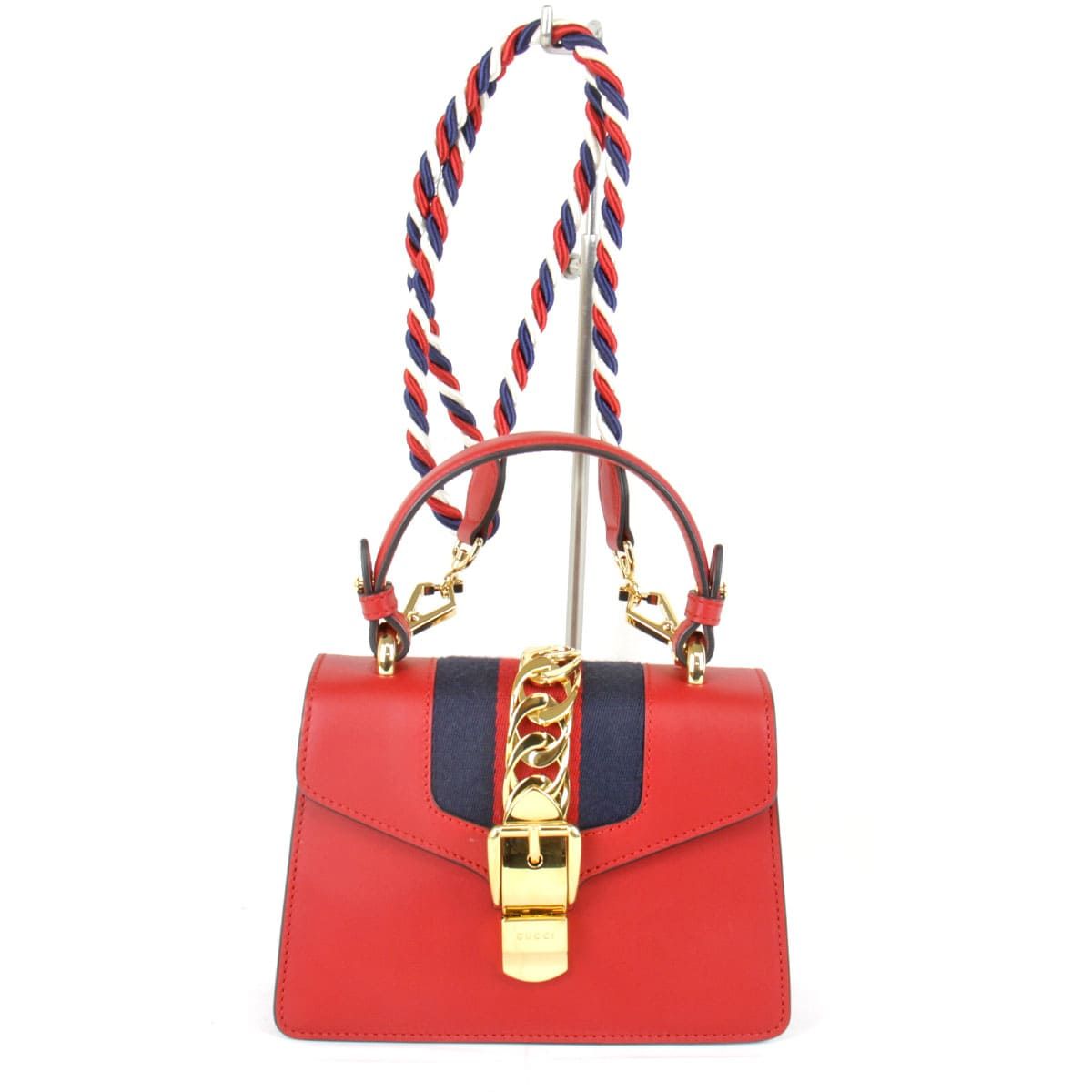 Gucci Sylvie 2-Way Shoulder Leather Bag