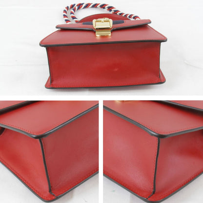 Gucci Sylvie 2-Way Shoulder Leather Bag — view 4