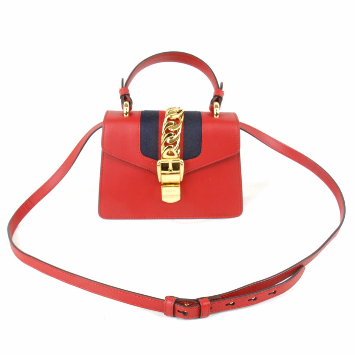 Gucci Sylvie 2-Way Shoulder Leather Bag — view 9