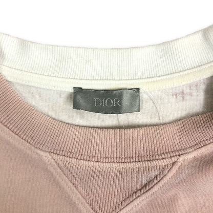 Dior Shawn Stussy Logo Crew Neck Sweatshirt L Pink — view 5