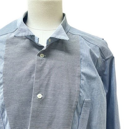 Loewe Striped Asymmetric Oversize Shirt S Navy — view 2