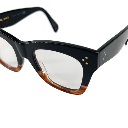 Celine Cat Eye Sunglasses Black Clear Brown Eyewear — view 4