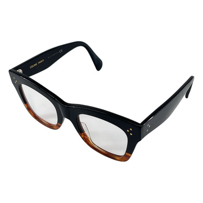 Celine Cat Eye Sunglasses Black Clear Brown Eyewear