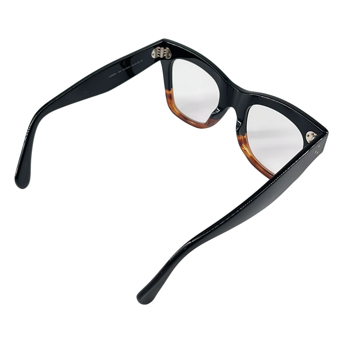 Celine Cat Eye Sunglasses Black Clear Brown Eyewear — view 2