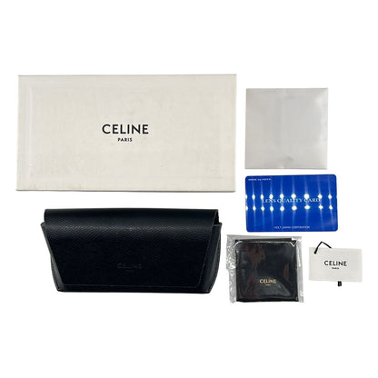 Celine Cat Eye Sunglasses Black Clear Brown Eyewear — view 8