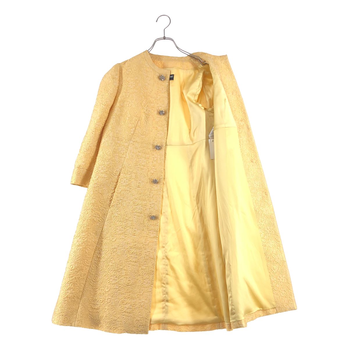 Dolce & Gabbana Flower Embroidery Decorative Buttons Coat Silk Fully Lining 40 — view 6