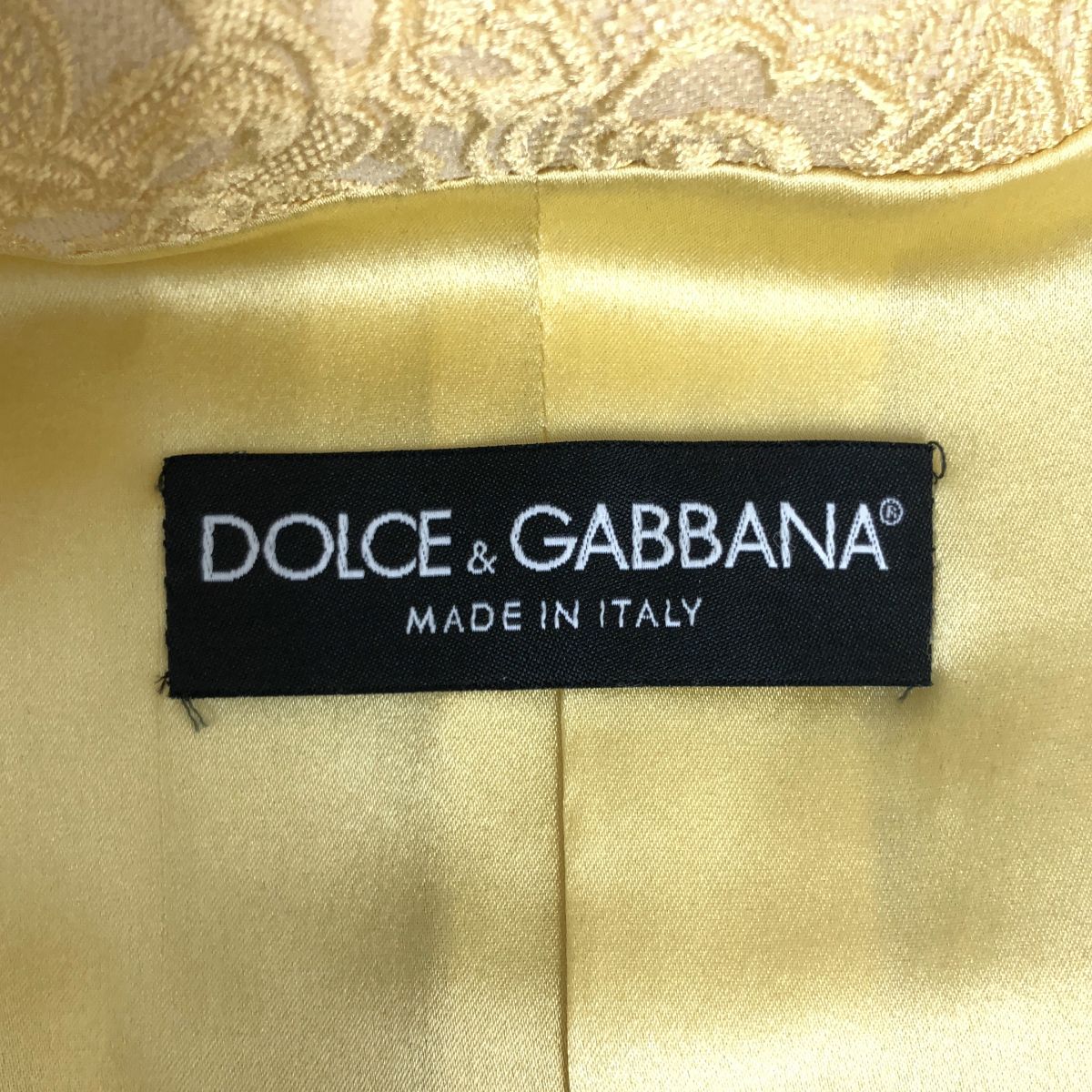 Dolce & Gabbana Flower Embroidery Decorative Buttons Coat Silk Fully Lining 40 — view 7