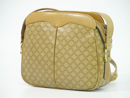 Celine Macadam Shoulder Bag Pochette Brown — view 2