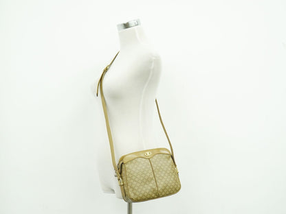 Celine Macadam Shoulder Bag Pochette Brown — view 6