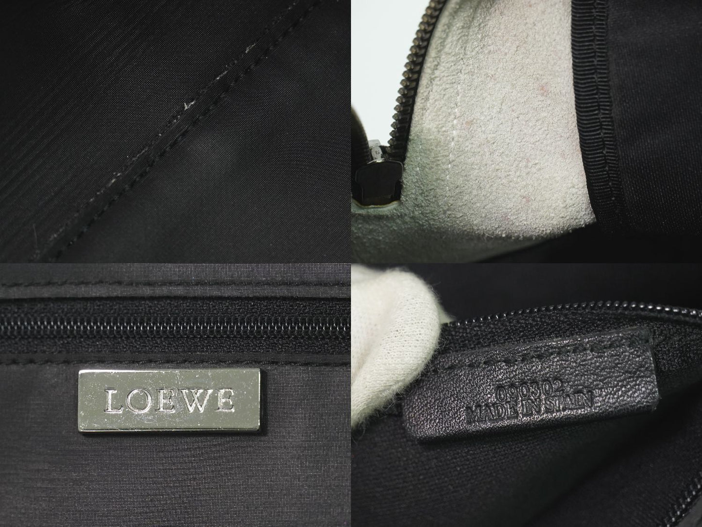 Loewe Repeat Anagram Handbag Leather Black Bag — view 9