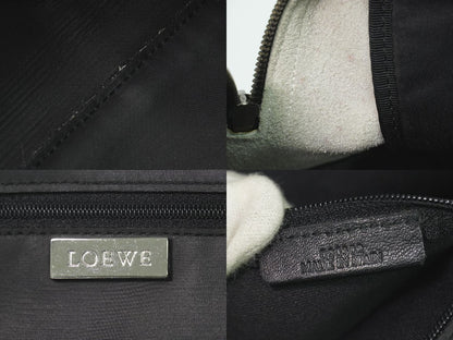 Loewe Repeat Anagram Handbag Leather Black Bag — view 9