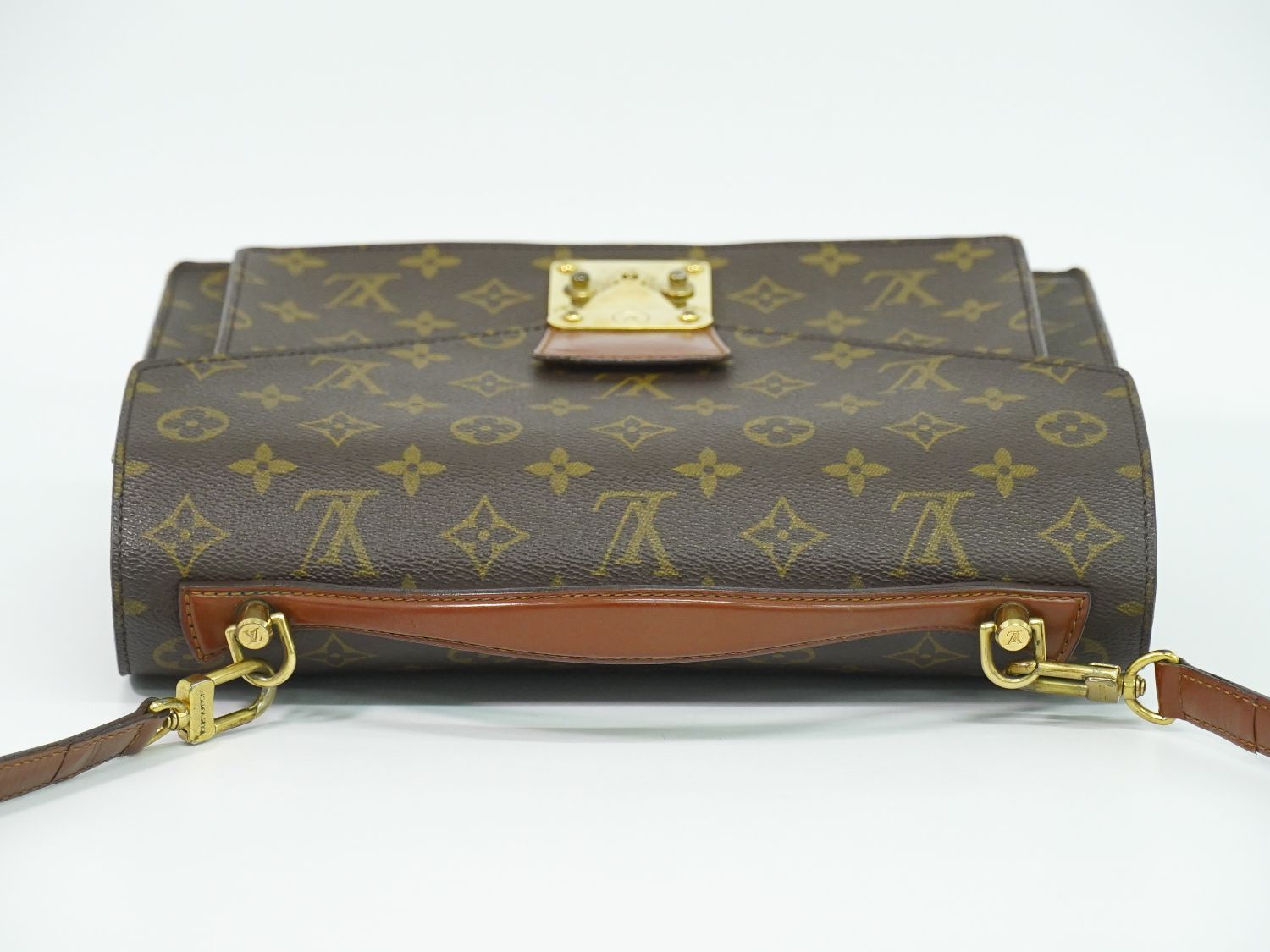 Louis Vuitton LV Monceau Monogram 2-Way Shoulder Bag Brown — view 5