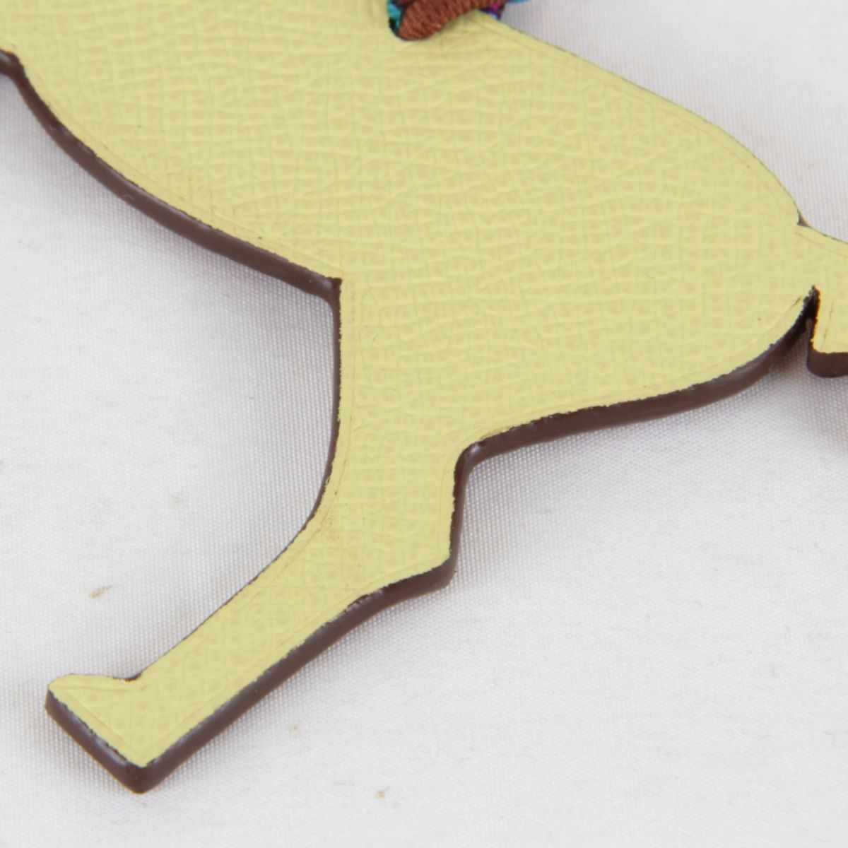 Hermes Petit Ash Horse Bag Charm Leather — view 3