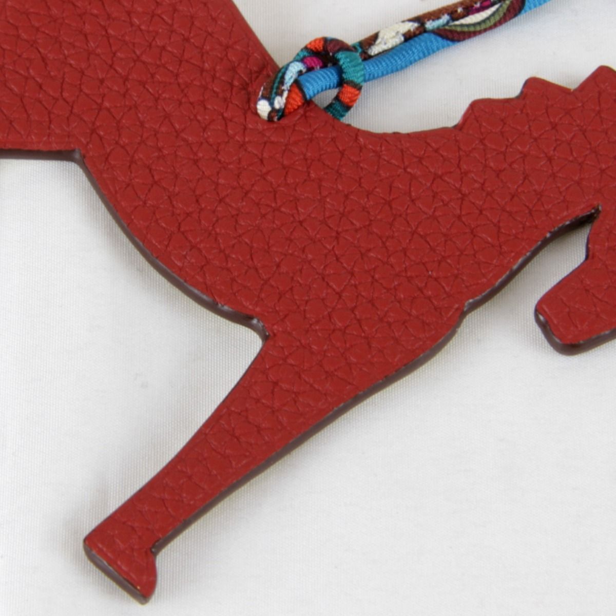 Hermes Petit Ash Horse Bag Charm Leather — view 4