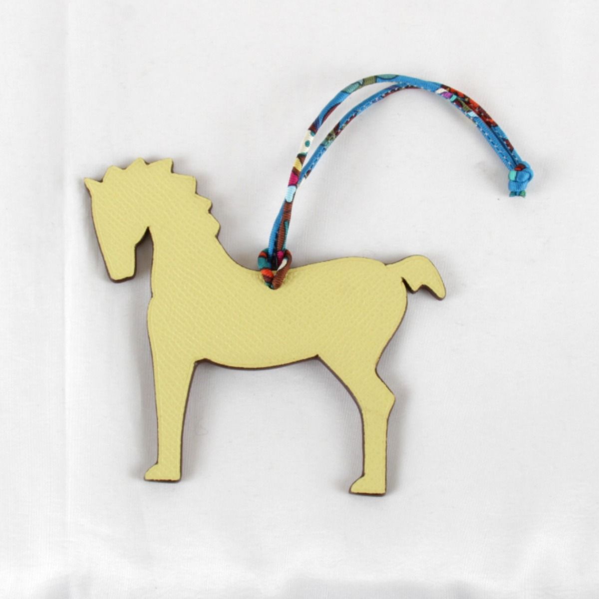 Hermes Petit Ash Horse Bag Charm Leather — view 2