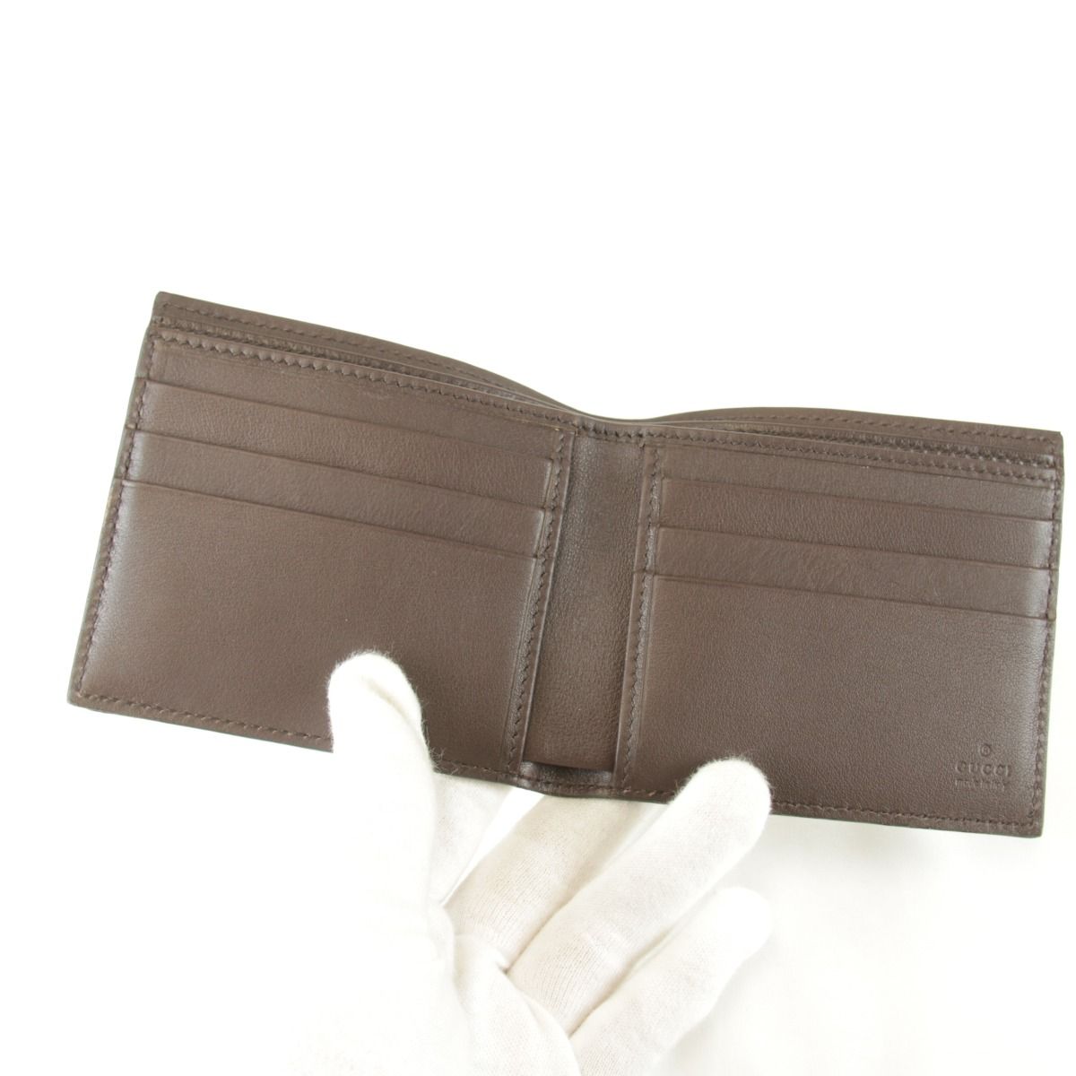 Gucci Boxed 0416 Bifold Wallet Shi Marais the Brown — view 3