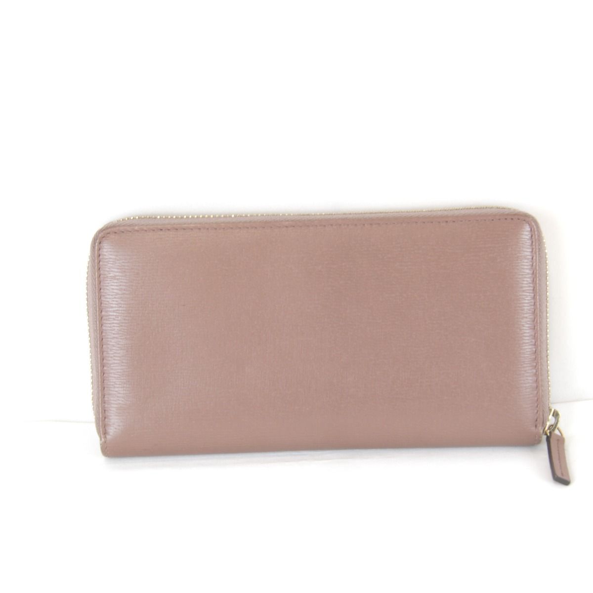 Gucci Interlocking Zip Around Wallet Leather Pink Gray — view 2
